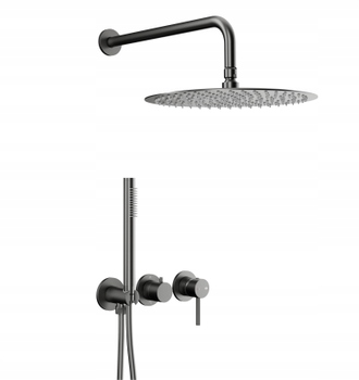 Kfa Podomietkový Sprchový Set S 3-OTVOROVOU Batériou Moza, Gun Metal