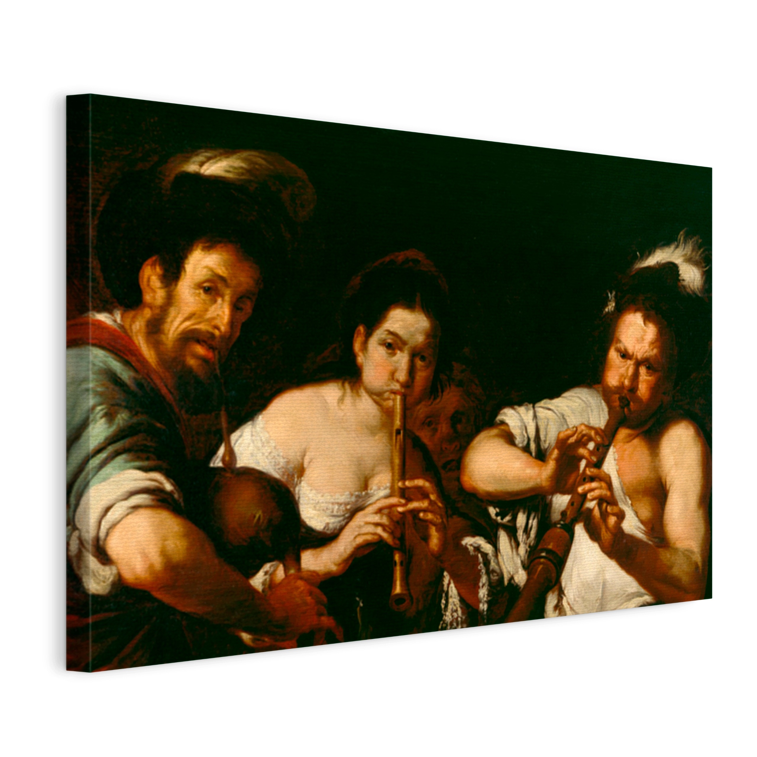 Obraz na plátně Bernardo Strozzi Pouliční hudebníci canvas 75x50