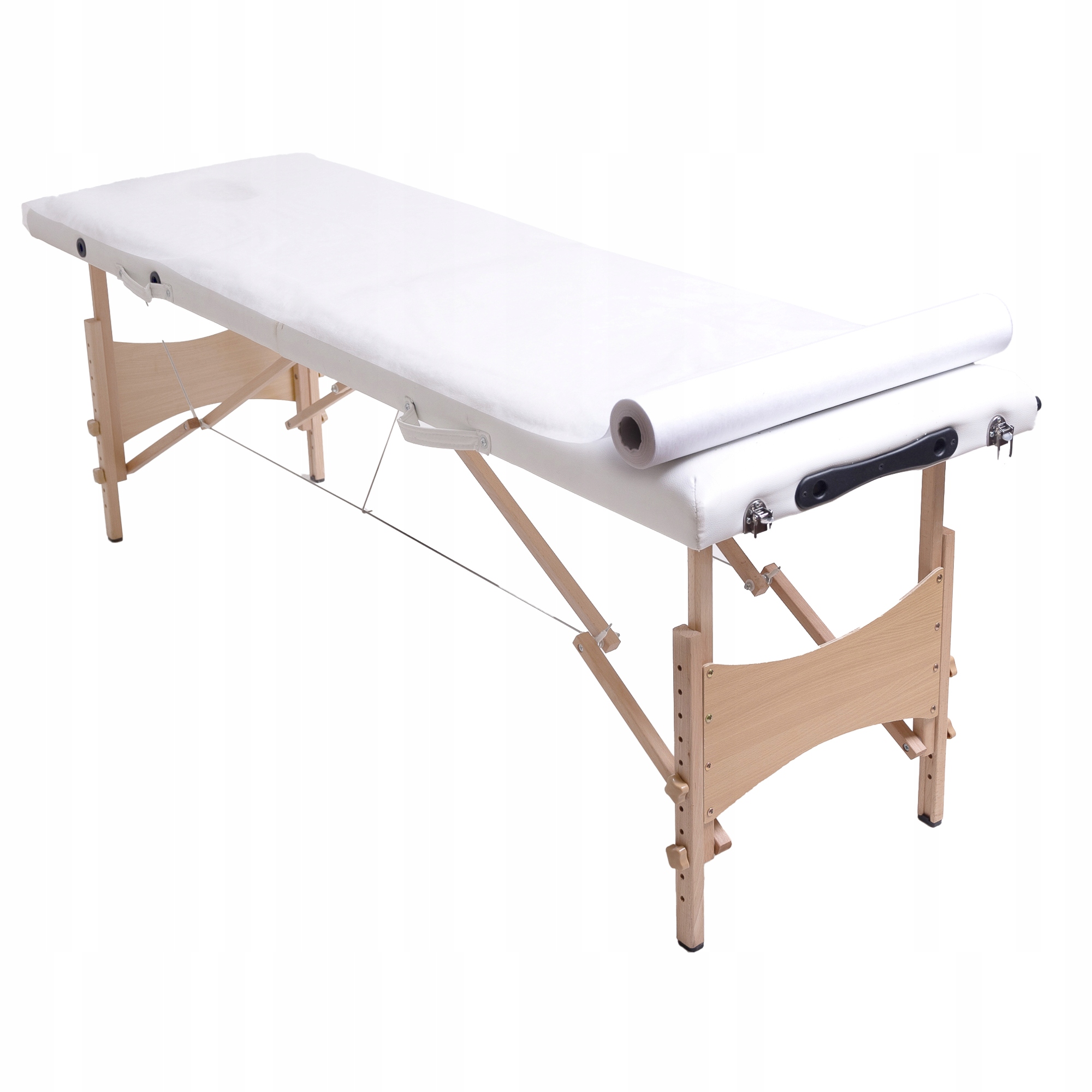 Netkaná kosmetická podložka 60 cm × 50 m 12 rolí Qms Line Standard Bílá