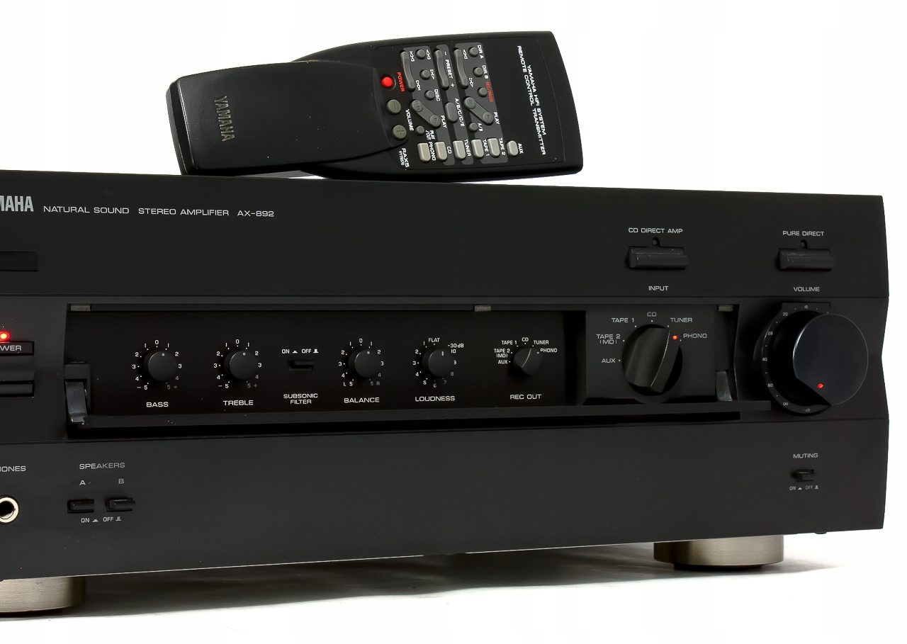YAMAHA AX-892 FLAGOWY WZMACNIACZ STEREO PILOT Model AX-892
