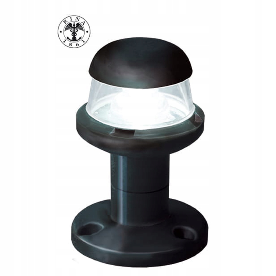 Led kotevní lampa 360° černé pouzdro