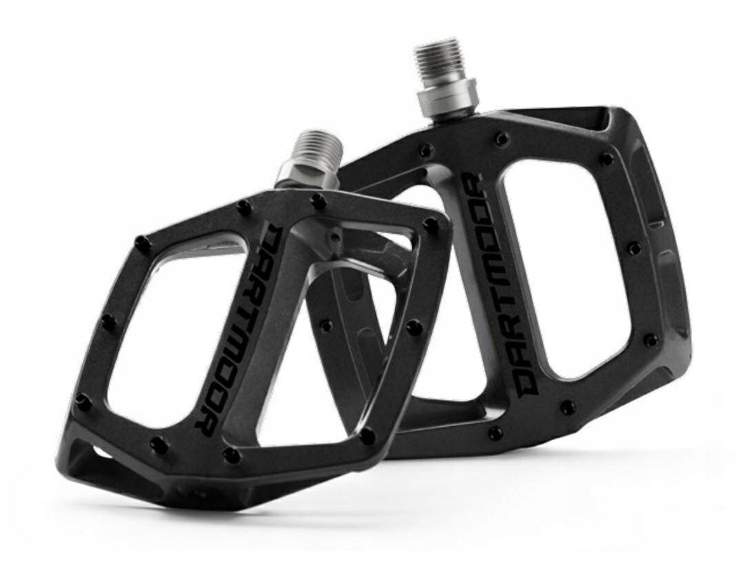 Aluminiowe pedały platformowe Dartmoor Vibe Pro czarne, łożyska maszynowe