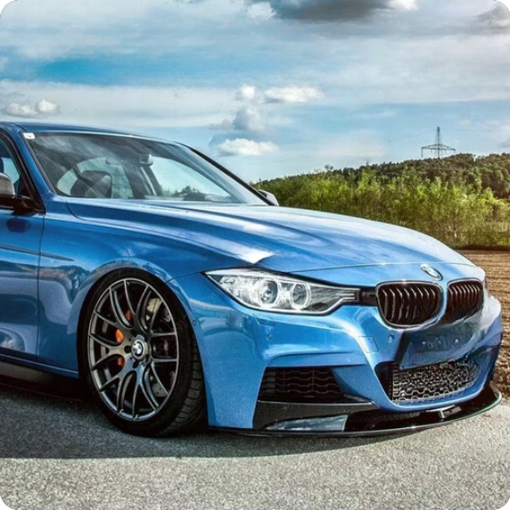 SPLITTER DOKŁADKA ZDERZAKA DLA BMW F30 F31 2012-2018 CZARNY POŁYSK M SPORT Producent części Inny