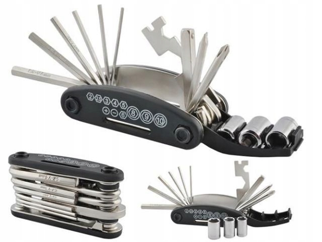 zestaw kluczy rowerowych klucze 16w1