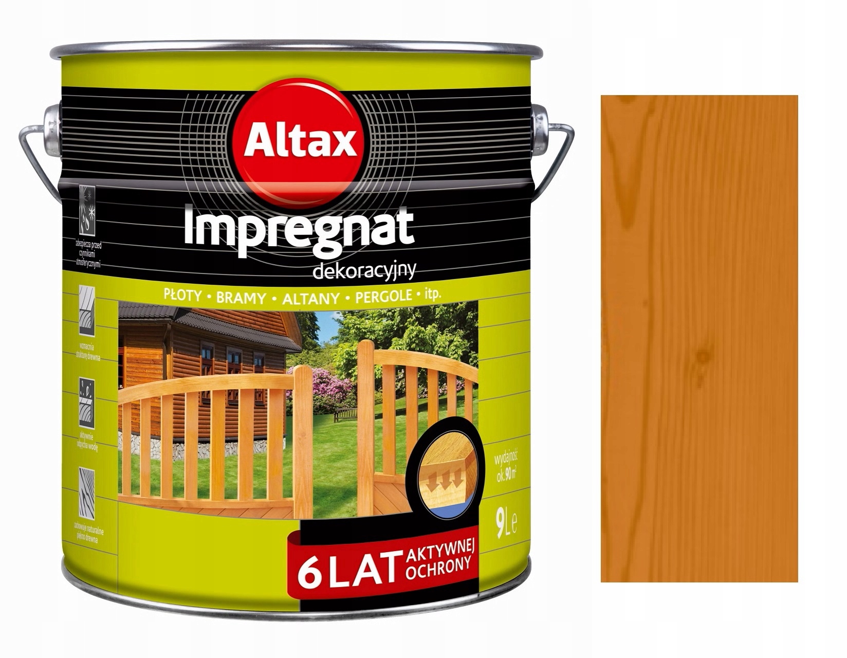 

Altax Impregnat Dekoracyjny Do Drewna Pinia 9L