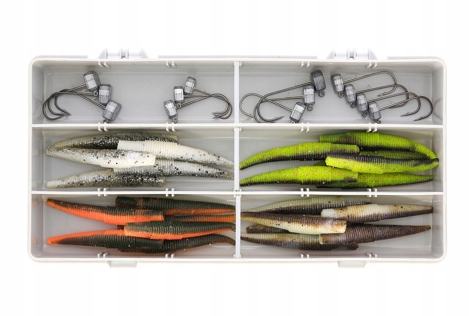 Zestaw Przynęt W Pudełku Westin Ned Worm Box 37szt