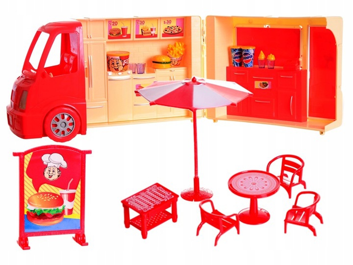 

Auto Food Truck Duży Kamper Hamburger Madej 86395