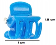 SZCZĘKI ŻABKI DO WŁOSÓW KOLOROWE MAŁE 1CM 50SZT Marka Inna marka