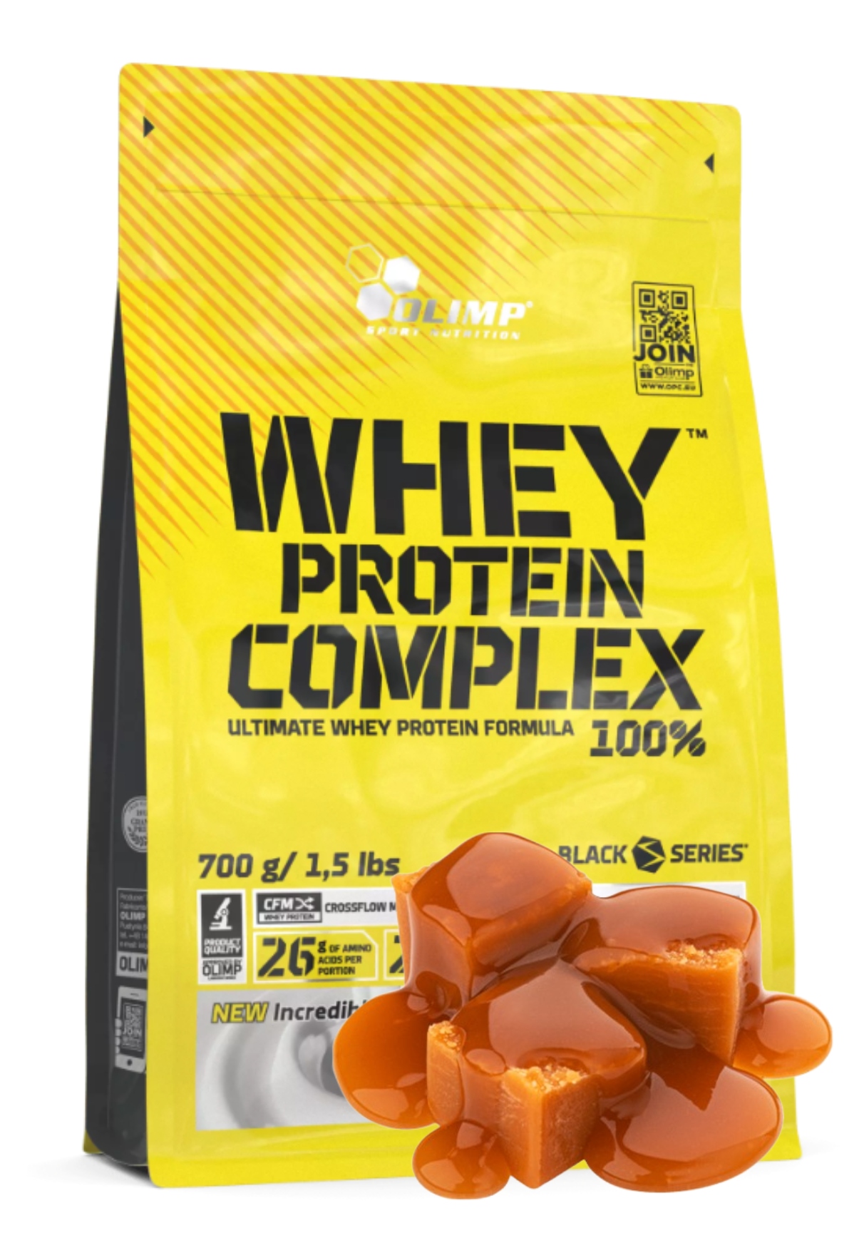 Olimp Whey Protein Complex 100% 700 g Slaný Karamel Bílkoviny Svalová hmota Wpc