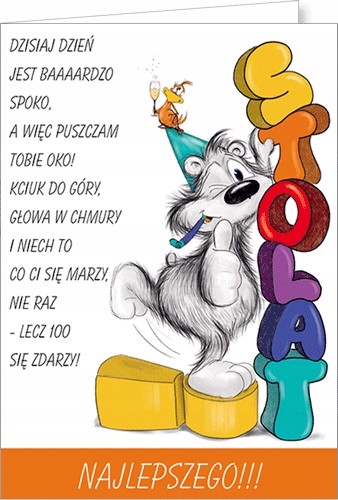 

Kartka na Dzień Chłopaka zabawna wesoła urocza Hp1
