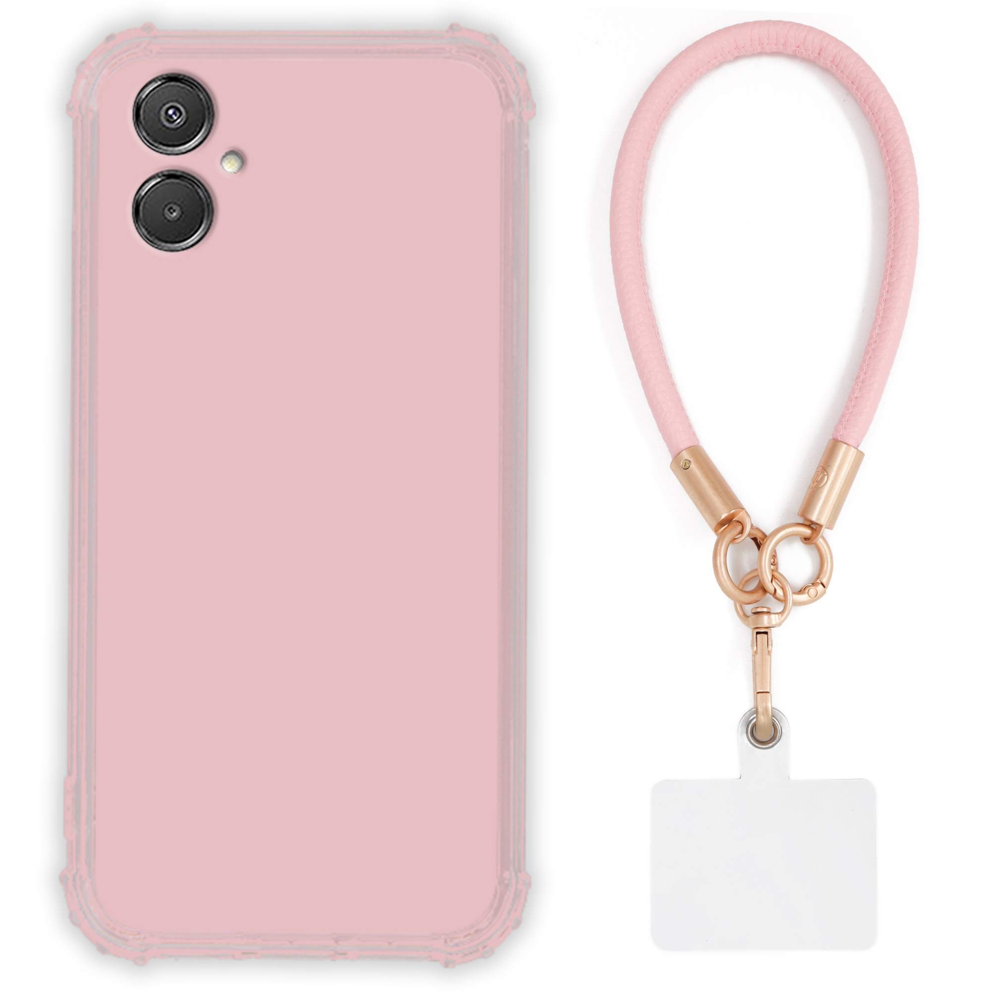 Puzdro Pre Samsung A07 4G Antishock Pinky Ružové Vodítko Sada Odolné