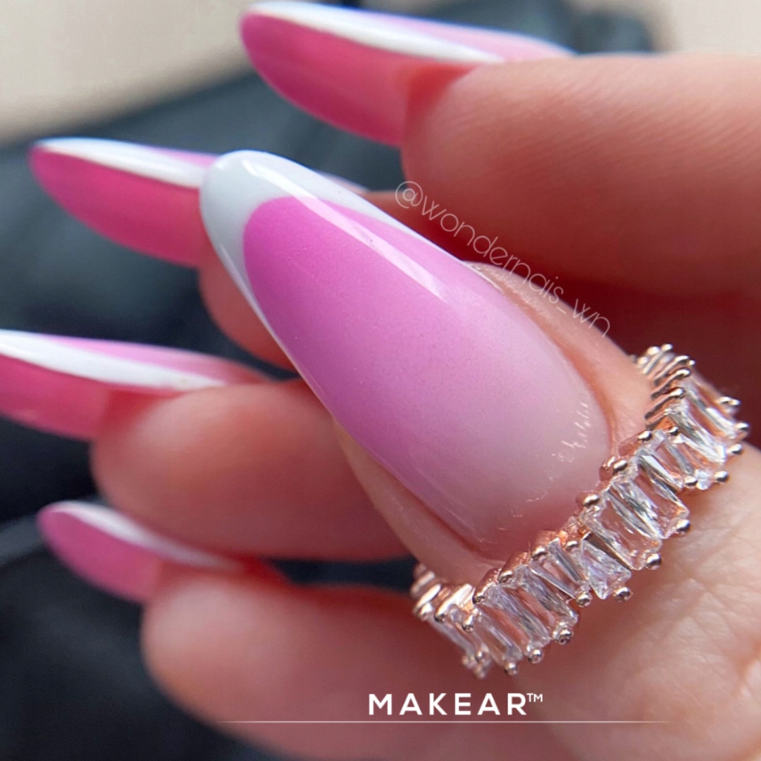 Makear Dual Form Almond Klasyczny Migdał formy górne do akrylożelu 120szt Stan opakowania oryginalne