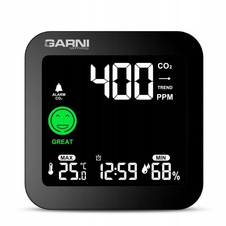 Garni 201 OneCare Měřič CO2 (kysličníku uhličitého) Garni 201 OneCare