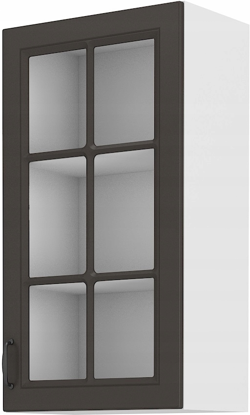 Kuchyňská skříňka vitrína ''90'' 40 cm Bílá Grafit