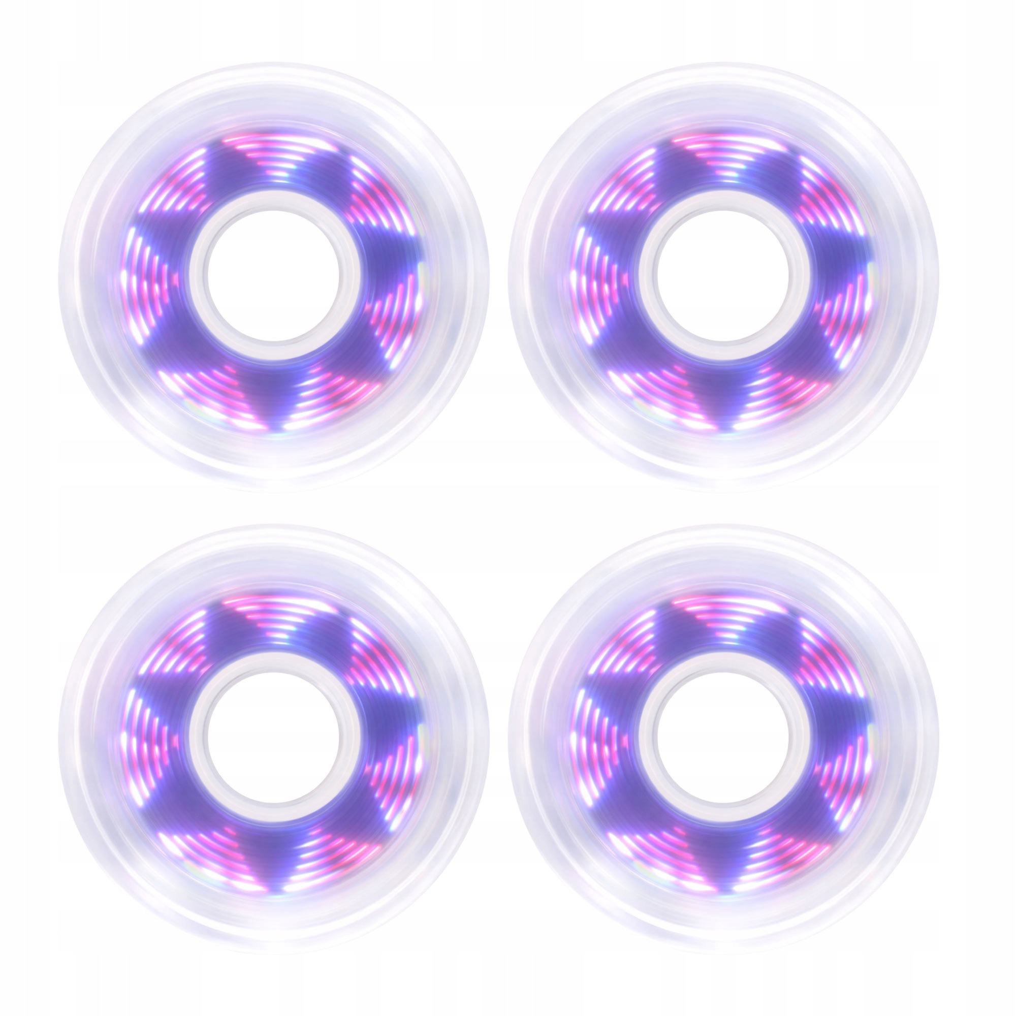 Kolečka pro kolečkové brusle svítící Luminous Led 80 mm/85a Pixel Rosette 4 kusy