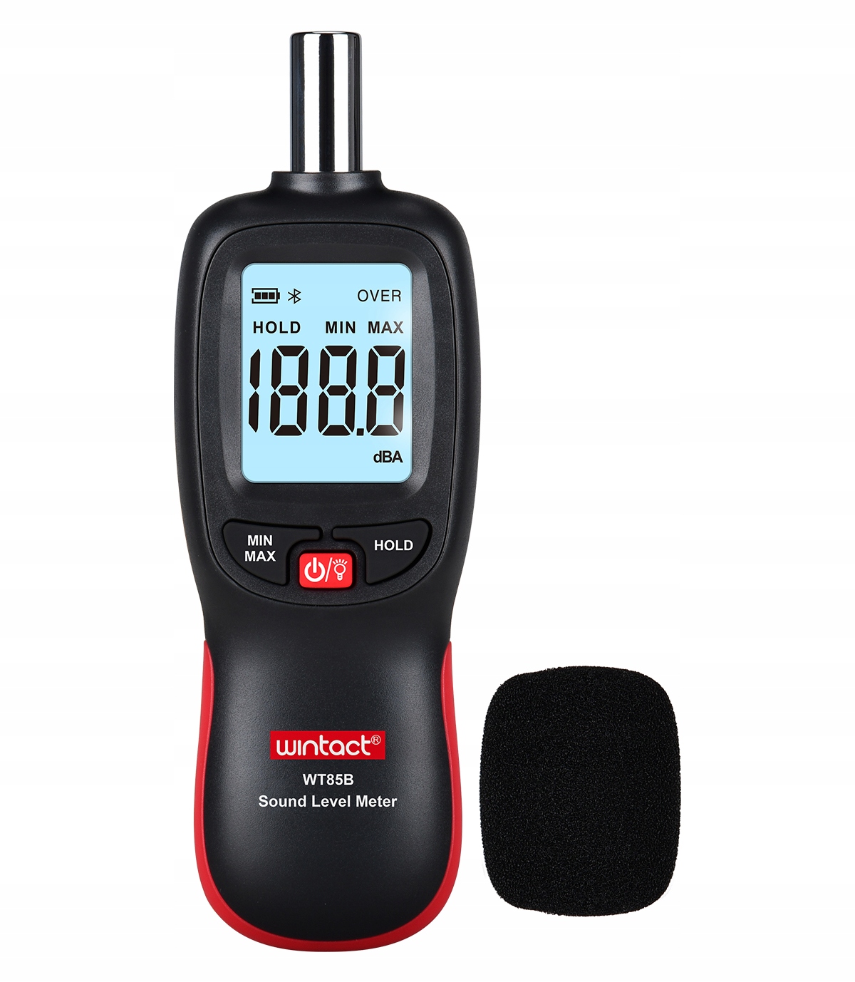 SONOMETR DECYBELOMIERZ MIERNIK NATĘŻENIA DŹWIĘKU BLUETOOTH APLIKACJA NA TEL EAN (GTIN) 5903738811946