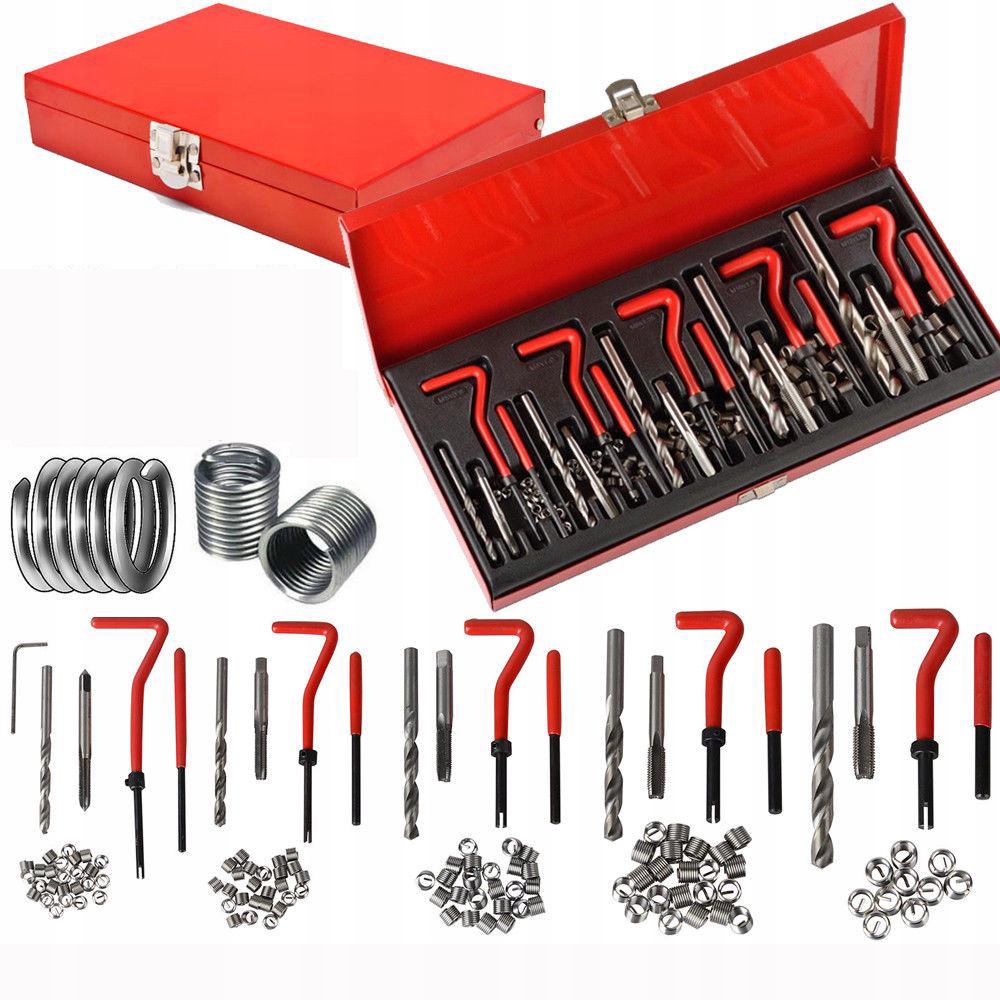 ZESTAW DO NAPRAWY GWINTÓW GWINTU GWINTOWNIKI 131el EAN (GTIN) 5903738510337