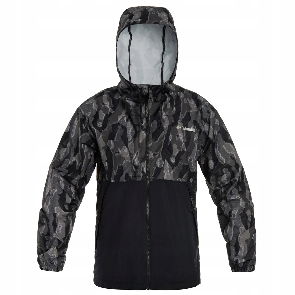 Bunda Columbia Spire Valley Novelty Windbreaker Black Treebark/Black XXL