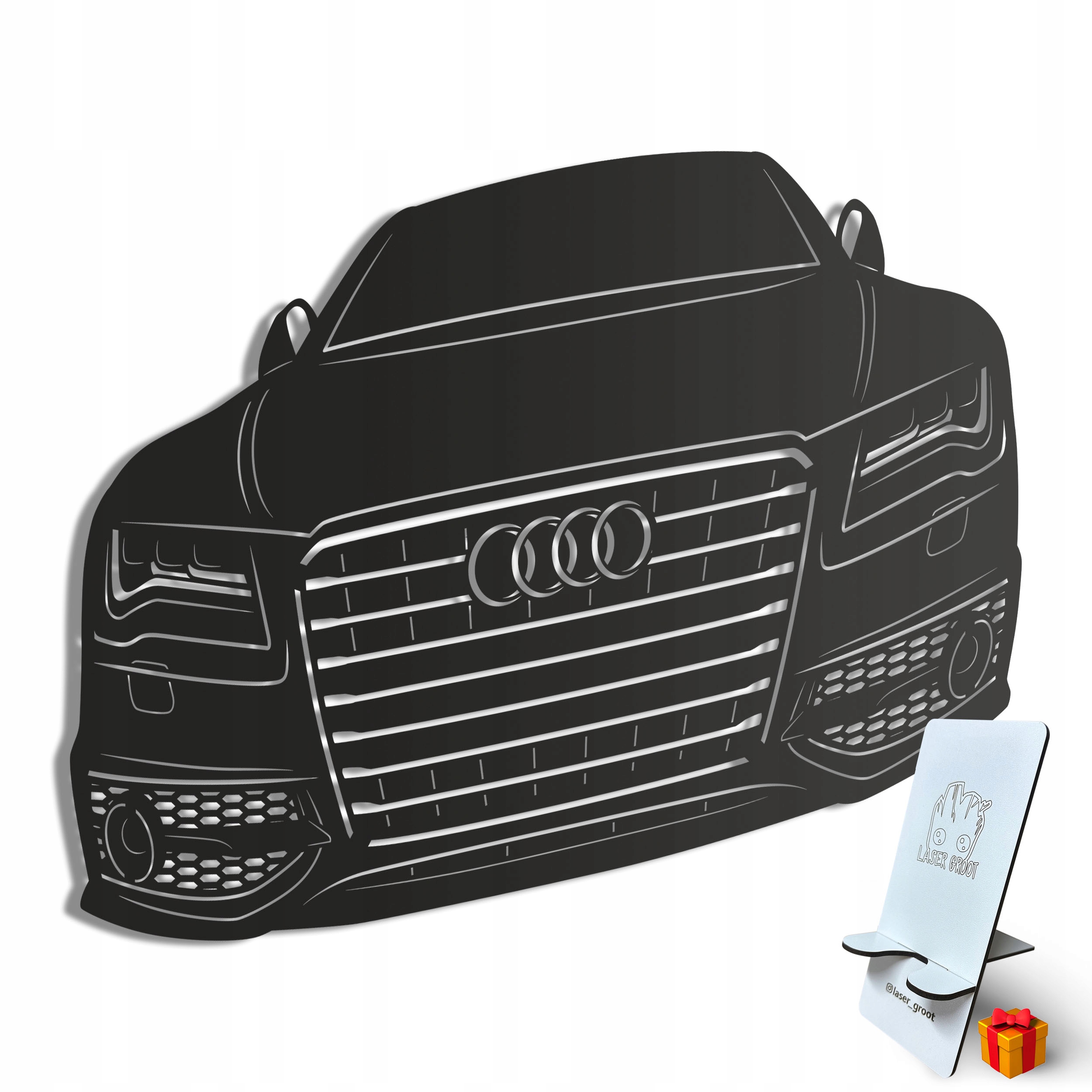 Dřevěný 3D obraz Audi A7 Nástěnná Dekorace Dárek XL