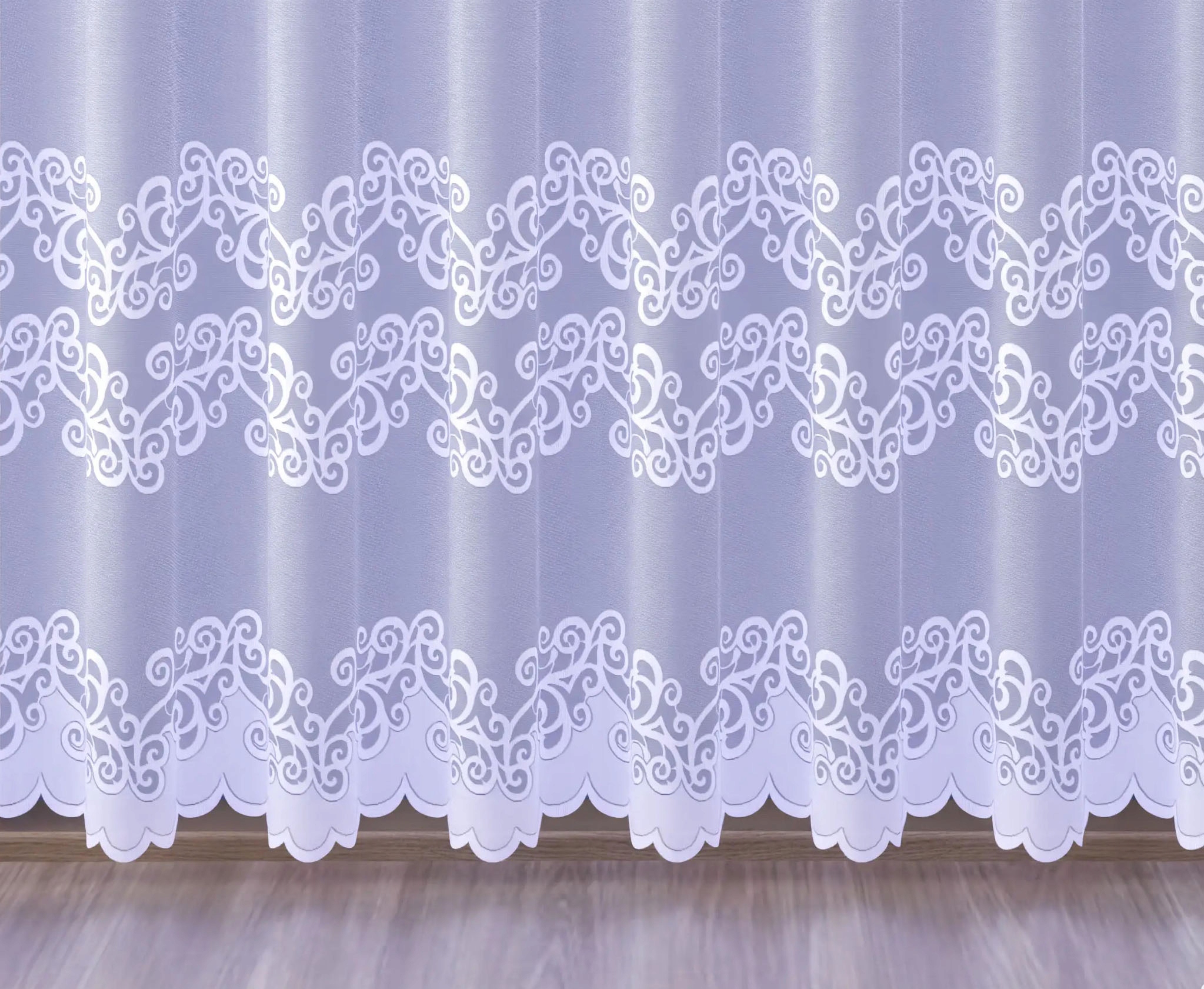 Mg Záclona 105/119 Bílá 250x250 cm Hotová obšitá Bt