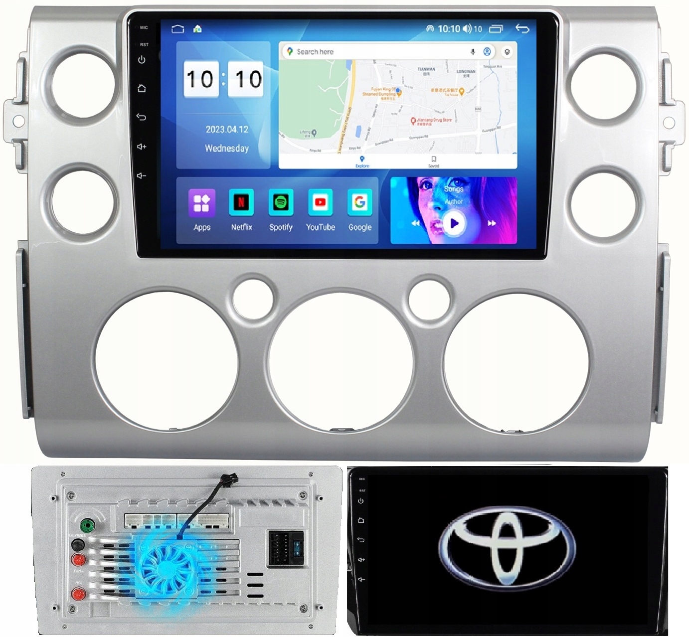 Radio Nawigacja Android Toyota Fj Cruiser 2006-2016 +kamera 2/64GB 8CORE