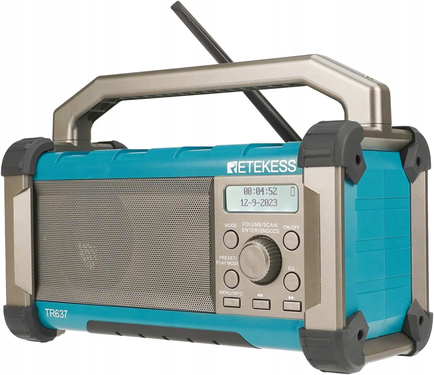 Retekess TR637 Radia budowlane Bluetooth, Fm Radio przenośne, 5000MAh