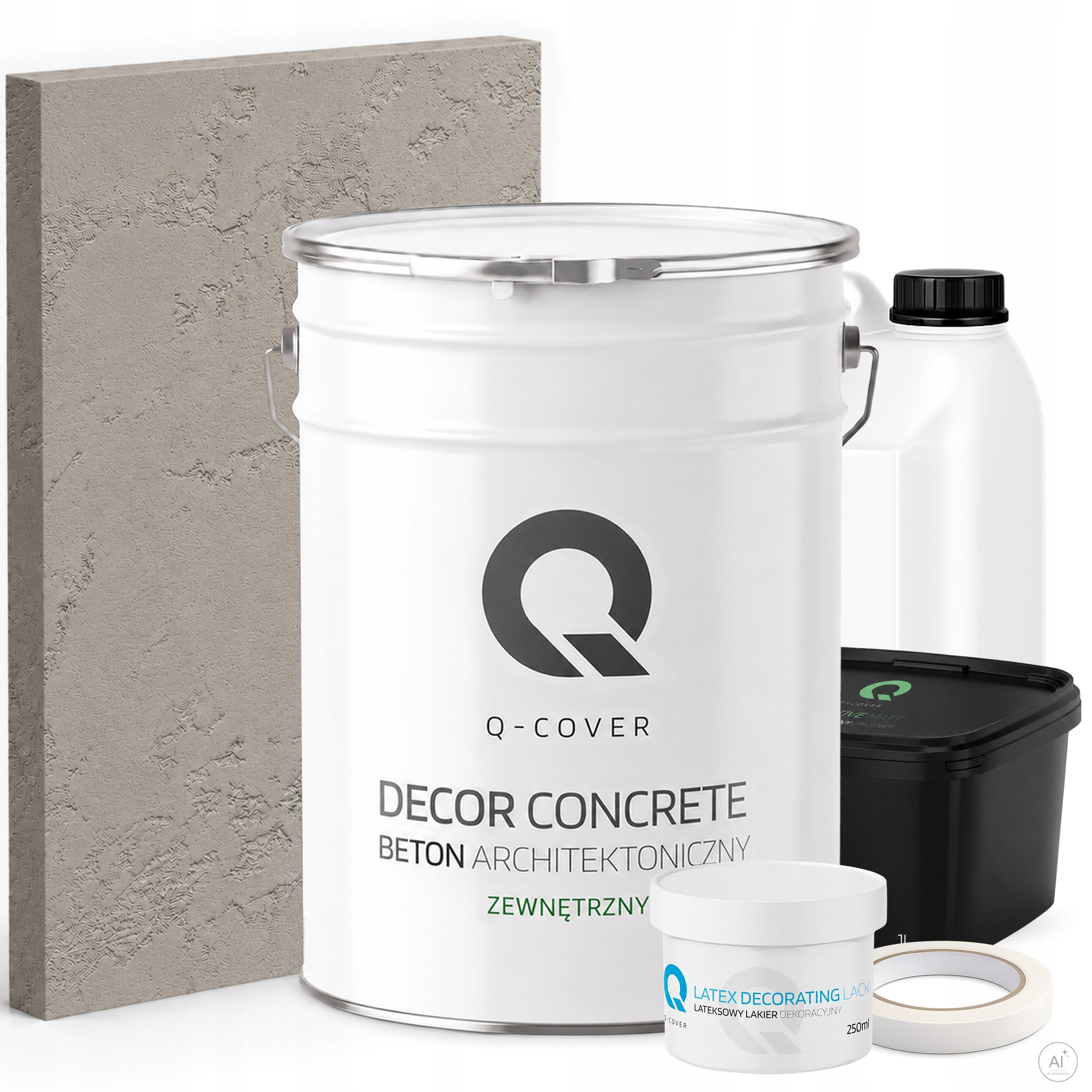 Architektonický Venkovní Beton Set Šedý Světlý F264 19kg Komplet 10m2