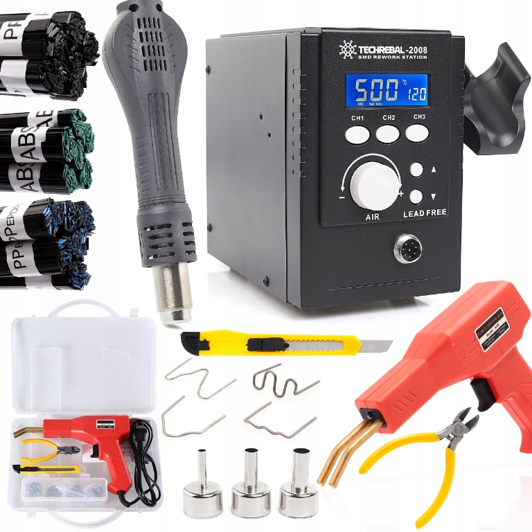 Pájecí Stanice Techrebal 2008 700W Sešívačka Na Plast Hot Air Pojiva