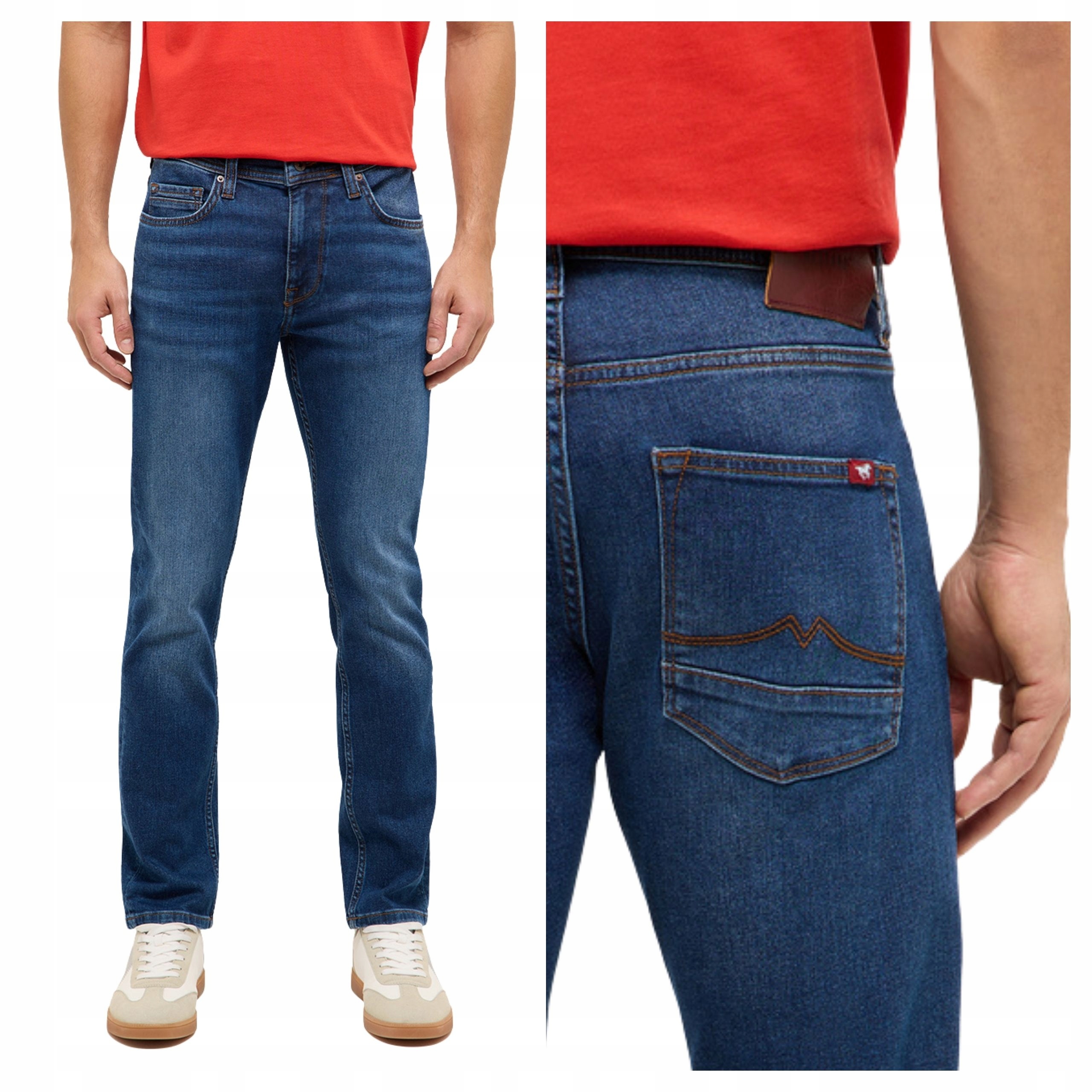 Pánské kalhoty Mustang Style Vegas Slim Jeansové modré W32 L30