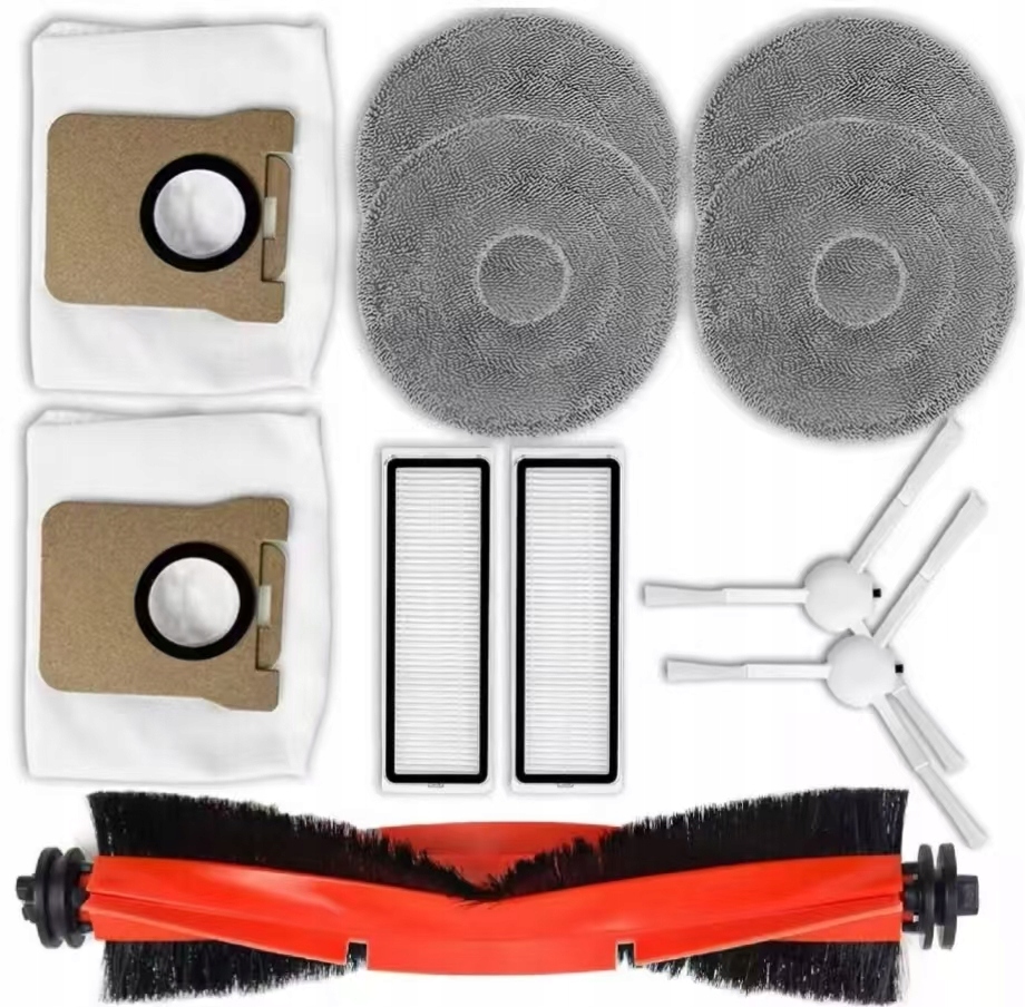 11x Készlet Xiaomi Mi Robot Vacuum X10+ X20+ Felmosó Kefe Szűrők Zsákok