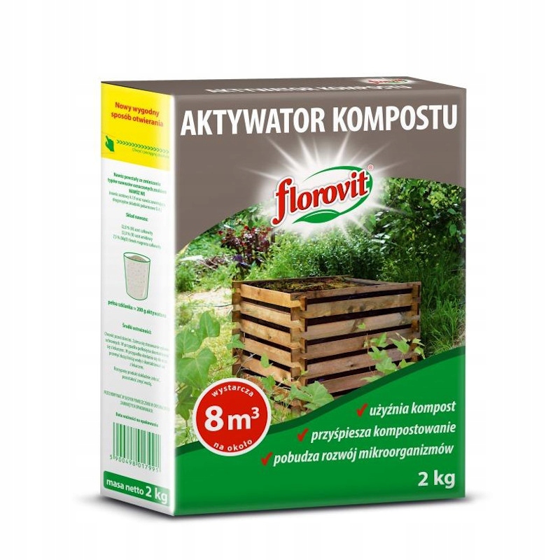 

Florovit Aktywator kompostu 2kg użyźnia kompost