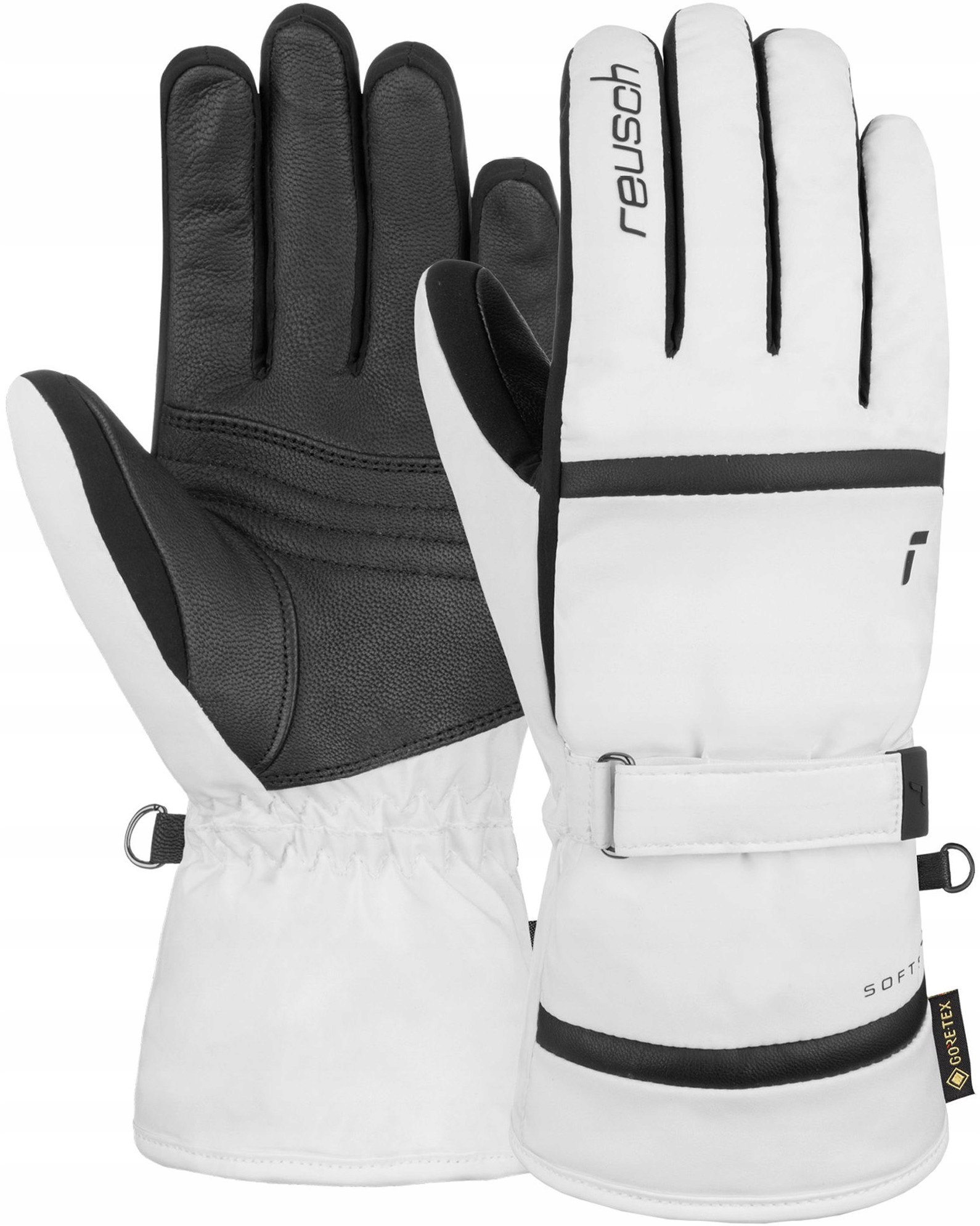Damskie Rękawice Narciarskie Reusch Alison Gore-tex r. 7,5 M white/black