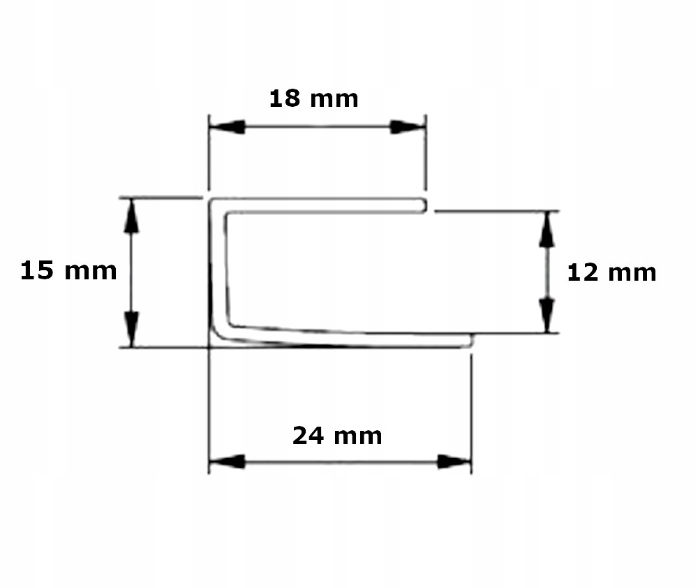 PROWADNICE ROLETY PRZESTRZENNE BOCZNE 250CM- 2SZT Długość 250 cm