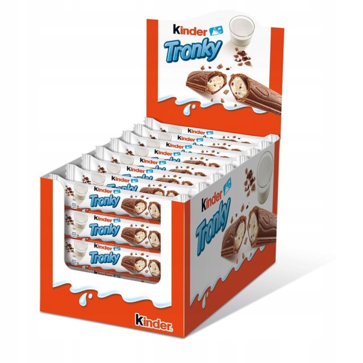 Kinder Tronky Wafelek z Mlecznym Nadzieniem Batonik 18g x 48szt