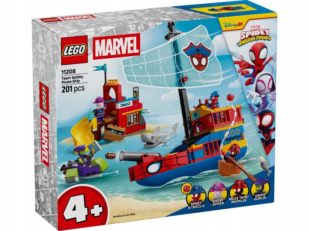 Lego 11208 Spidey Loď Spideyho týmu