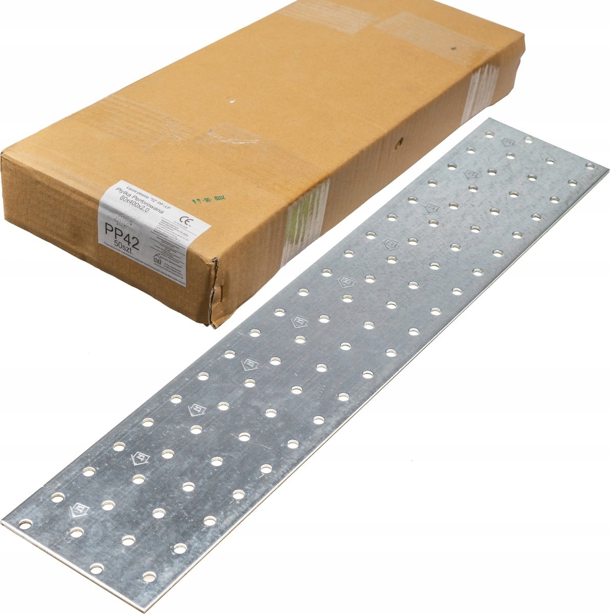 

50x Łącznik ciesielski 400x80 2mm płaskownik PP42