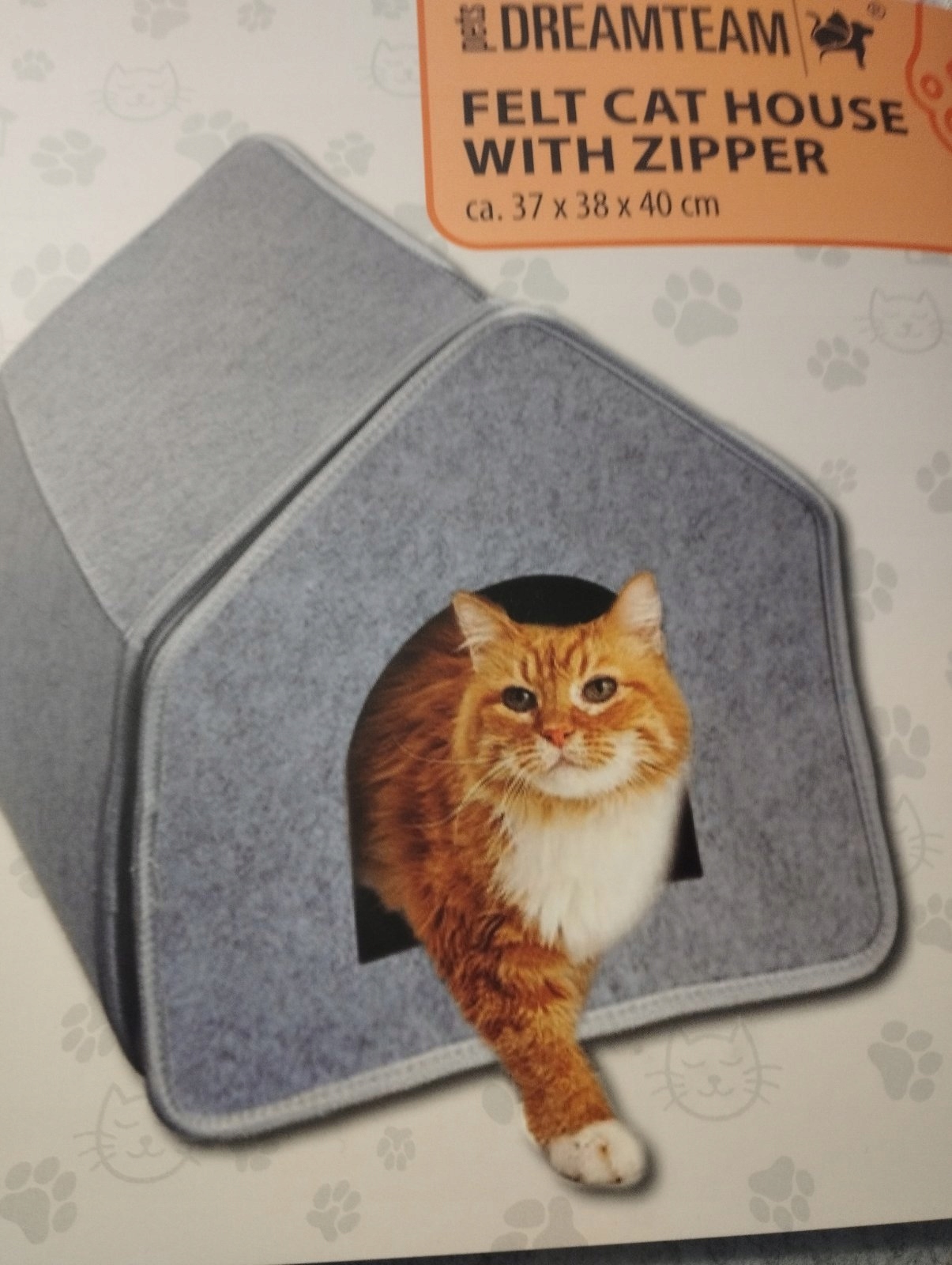 Levně Flísový domeček pelíšek pro kočky se zipem