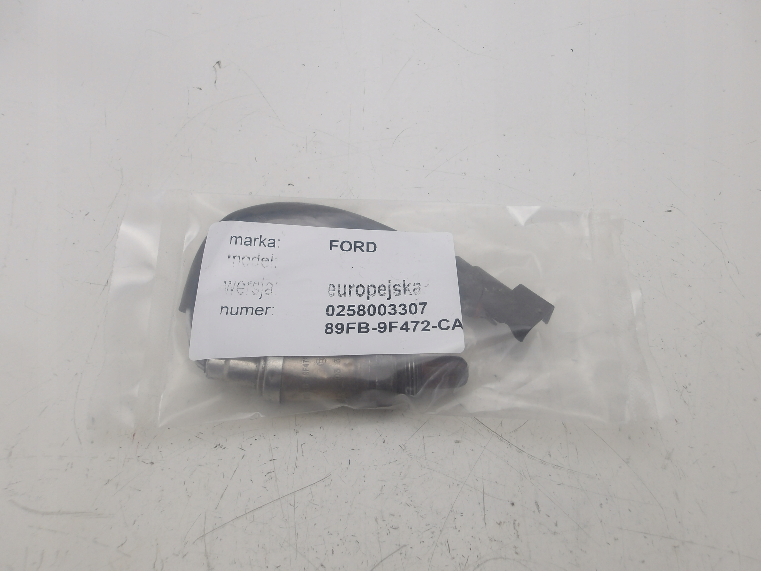 FORD ESCORT 1.3 1.4 1.6 90-95 SONDA LAMBDA 0258003307 89FB-9F472-CA OE
