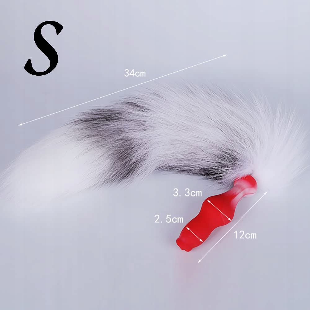 JIXAXE Realistyczny Dildo Wilczy z Ogonem Analnym Zestaw Dla Kobiet Cosplay — miniatura 2