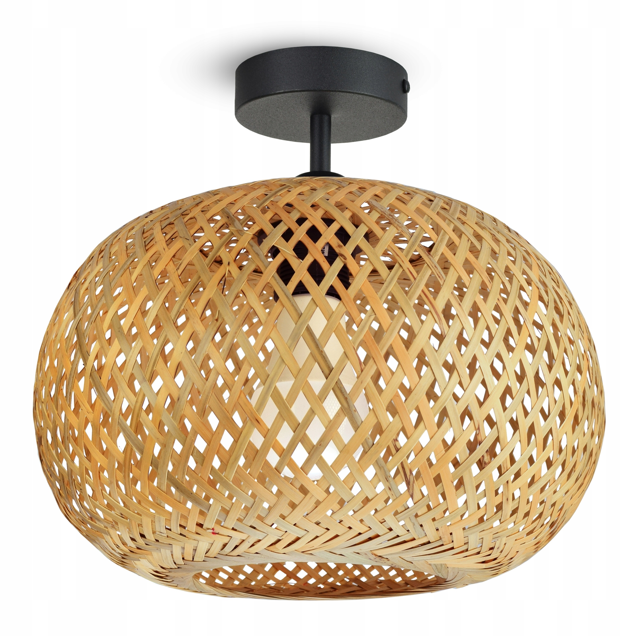 Stropní Svítidlo Stropní Svítidlo Bambusová Pletená Boho Přírodní 580-PR1 Led E27