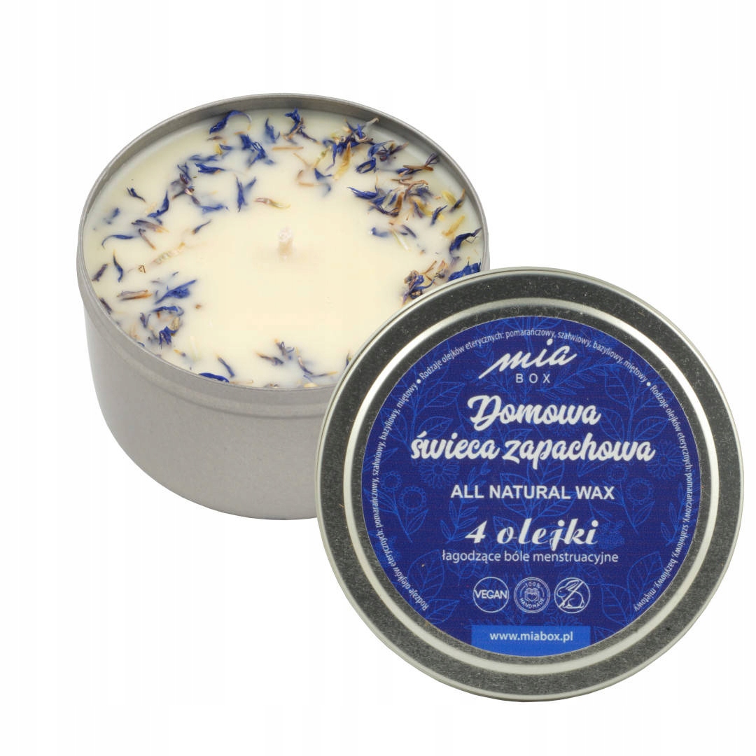 

Miabox świeca łagodząca bóle menstruacyjne 190g