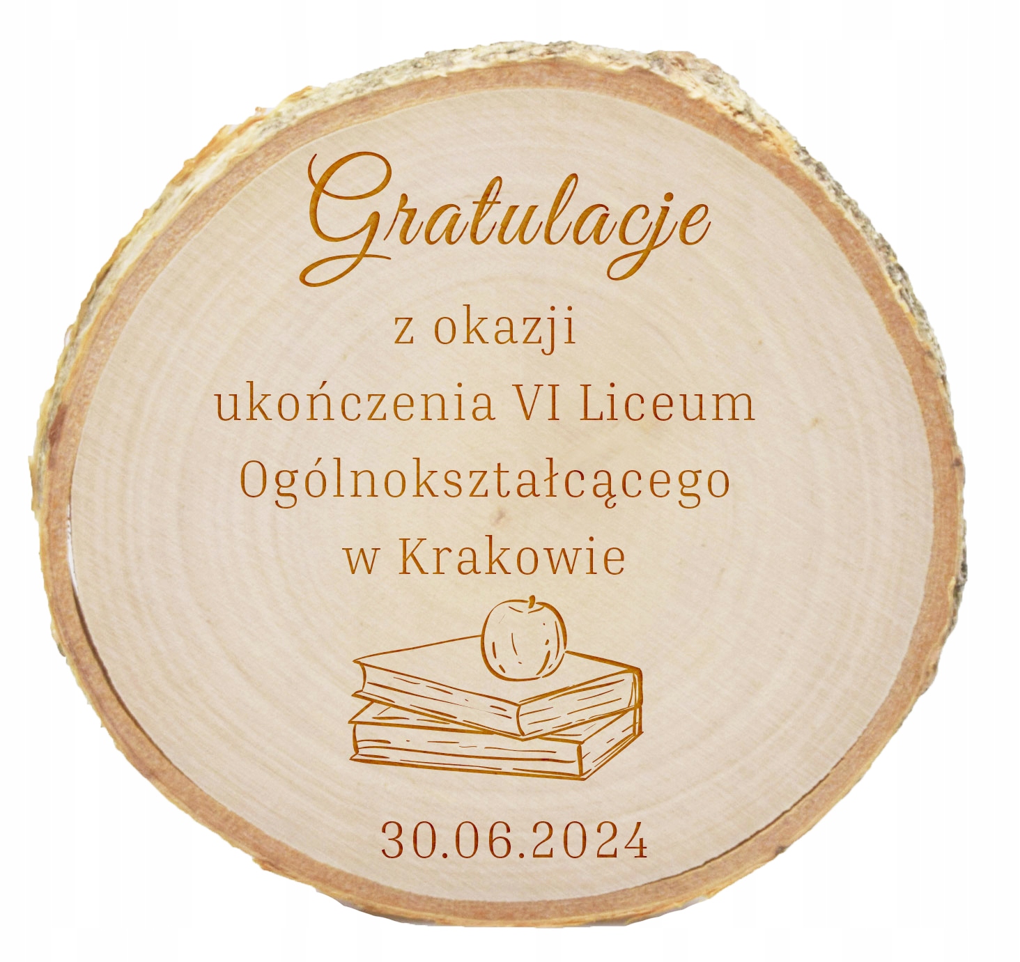 

Dla Uczniów Magnes Drewniany z Grawerem