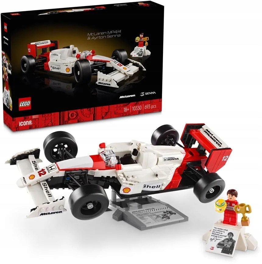 Lego Icons McLaren MP4/4 a Ayrton Senna 10330