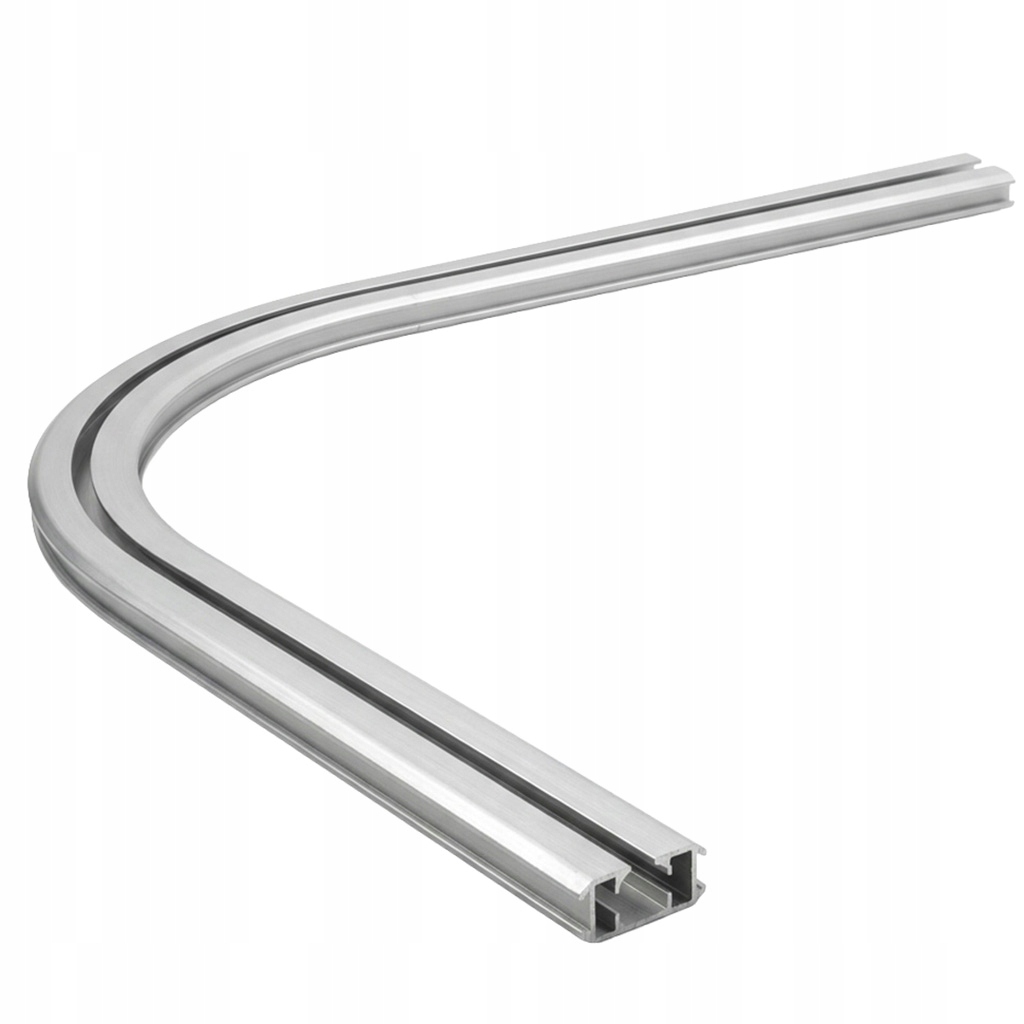 Szyna Sufitowa Narożna do Karniszy 60x60cm Aluminiowa Kąt 90° Grubość 1,6mm