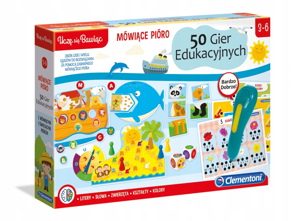 Gra edukacyjna dla dzieci Nauczyciel Mówiące pióro 50 gier edukacyjnych