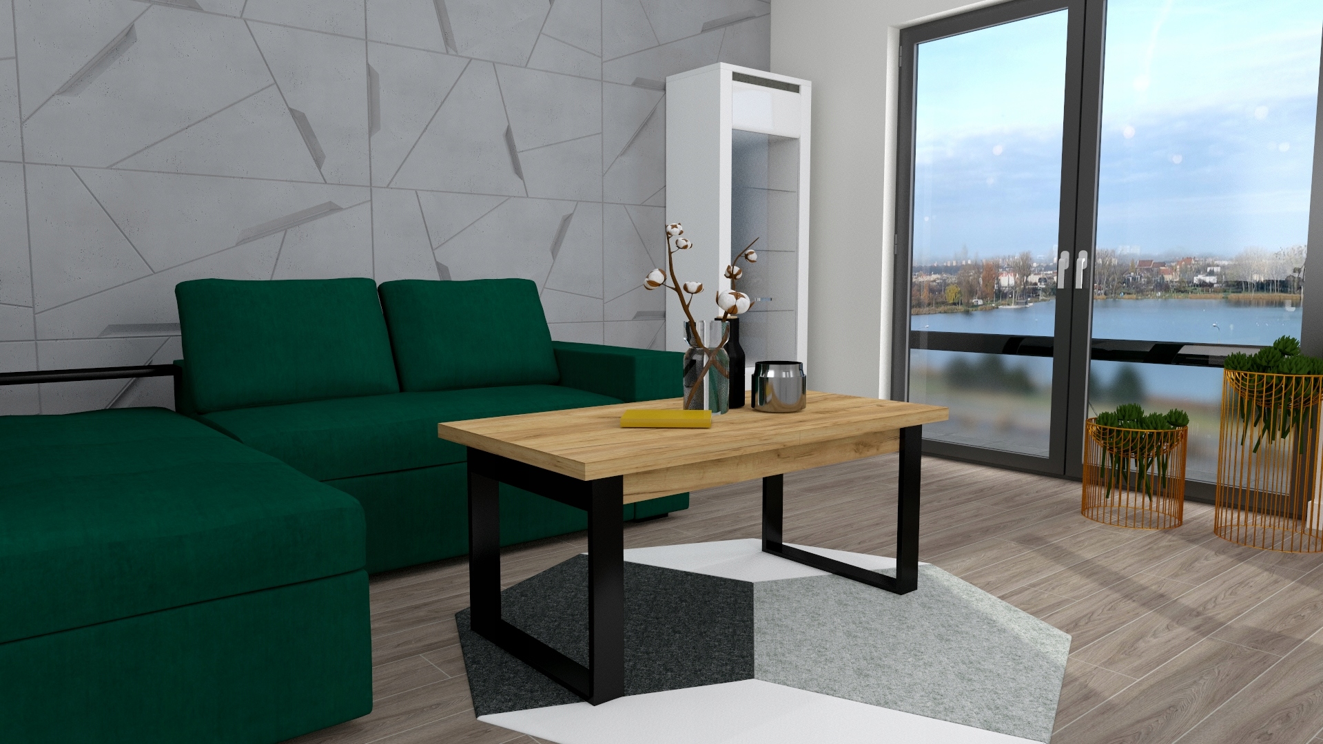 ŁAWA ŁAWOSTÓŁ STOLIK KAWOWY LOFT ROZKŁADANY Kod producenta 35B1-63629