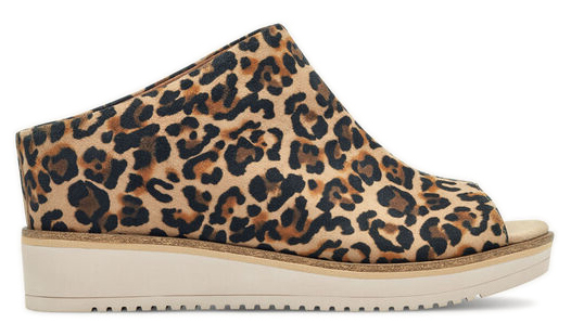 Dámské Nazouváky S Leopardím Vzorem Na Platrofmie, Stylové, Módní, Kožené, Tamaris 38