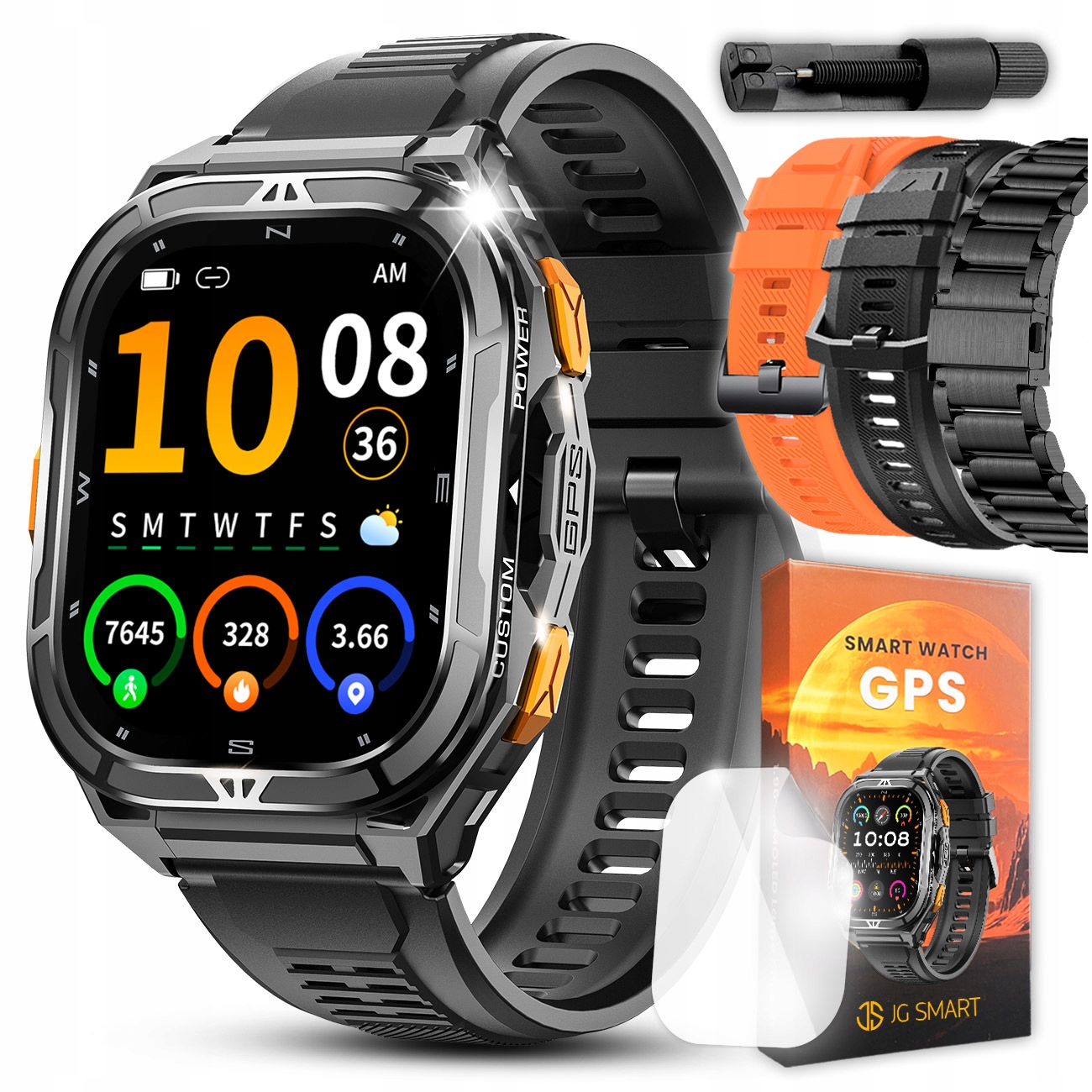 Smartwatch Pánske Hodinky Gps Vodotesné Rozhovory Smart Watch Sport Menu Pl