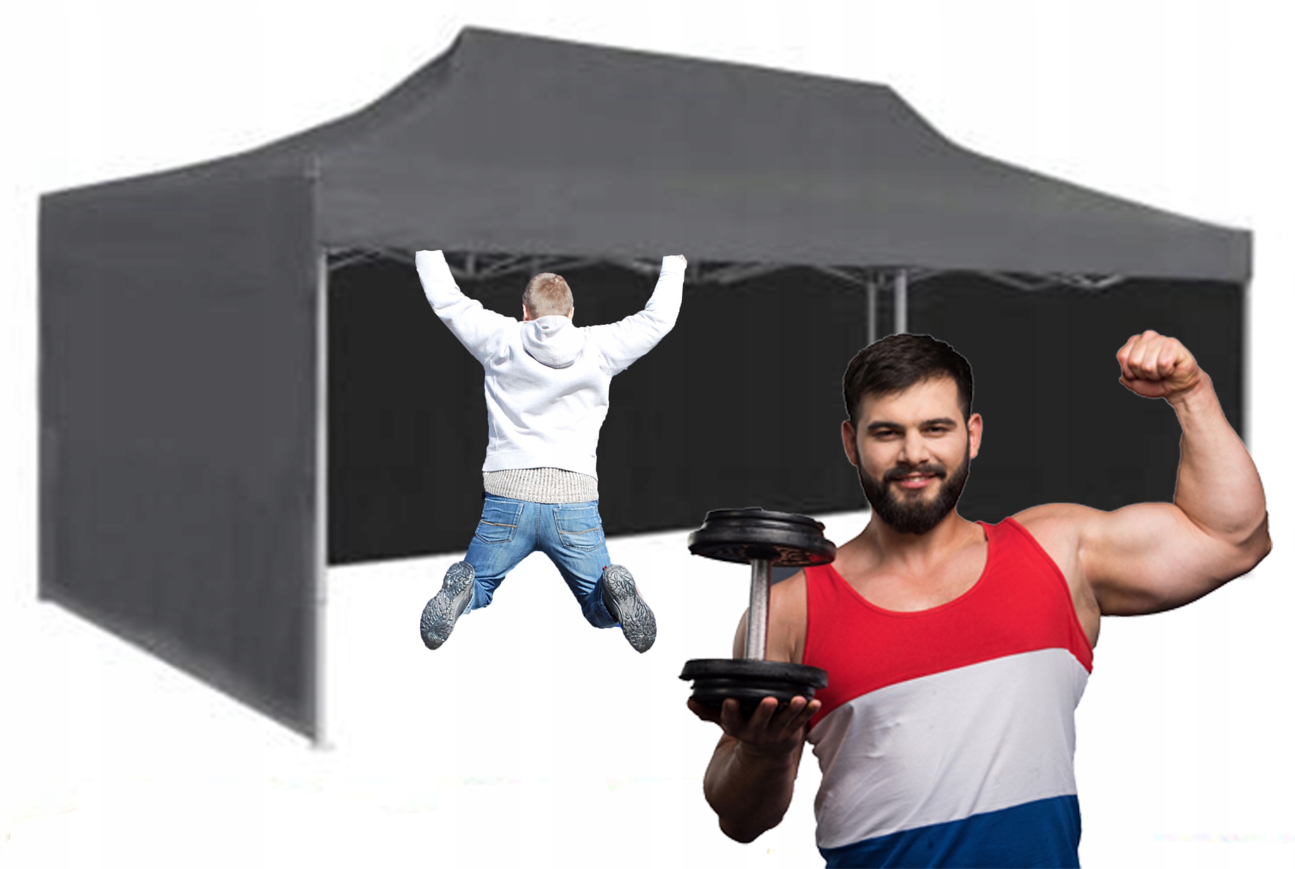 50KG 3x6 Mocny Namiot Ogrodowy Pawilon Handlowy Ekspresowy Altana Targowy