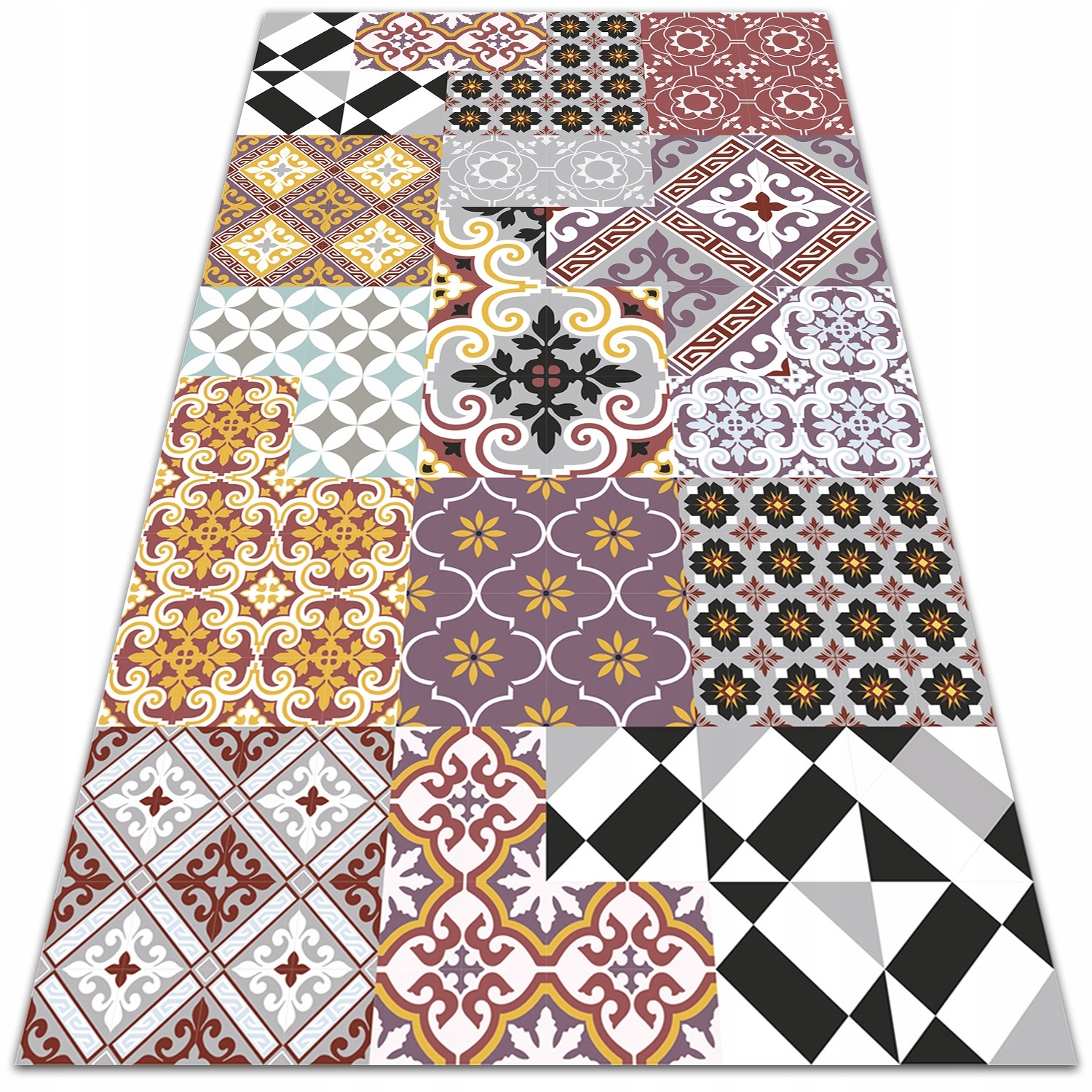 

Zewnętrzny dywan z winylu Kafelkowy miks 60x90cm